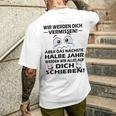 Zum Farewell Glückwunsch Zu Deiner Flucht Employee Gray S T-Shirt mit Rückendruck Geschenke für Ihn