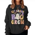 1St Grade Boo Crew First Grade Halloween Costume Teacher Women Sweatshirt