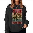 3 Anni Anniversario Regali Per Lui Coppia Romantica 3 ° Matrimonio Women Sweatshirt