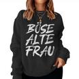 Bad Old Woman Skull Sweatshirt Frauen