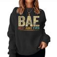 Best Aunt Ever Retro Aunt Auntie Sudadera Mujer