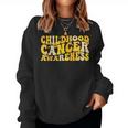 Childhood Cancer Awareness Rainbow Awareness Ribbon Women Sweatshirt