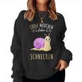 Coole Mädchen Lieben Schnecken Geschenk Sweatshirt Frauen