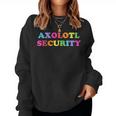 Dad Mom Daughter Adult Costume Axolotl Security Women Sweatshirt