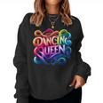 Dancing Queen Retro Disco Party Sweatshirt Frauen