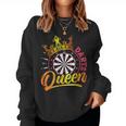 Dart Spielerin Dart Queen Lustiges Dart Spielen Frauen Sweatshirt Frauen