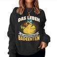 Das Leben Ist Relaxter Mit Badeduck Sweatshirt Frauen