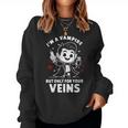 Donna I'm Aampire Flebotomia Tecnico Flebotomisti Uomini Donne Con Collo A Women Sweatshirt