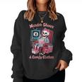 Donna Murder Shows And Comfy Clothes Skeleton Mom Mother's Day Con Collo A Women Sweatshirt