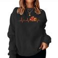Ekg Heartbeat Turkey Nurse Nursing School Fall Thanksgiving Women Sweatshirt