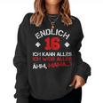 Endlich 16 Ich Kann Alles Ich Weiß Alles Ähm Mama Sweatshirt Frauen