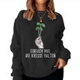 Simple Mal Die Kresse Holding Garden Gardener Flowers Sweatshirt Frauen