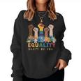 Gleichheit Schadet Niemandem Lgbtq Pride Human Rights Women Sweatshirt Frauen