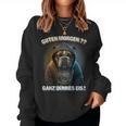 Guten Morgen Ganz Dünnes Eis Dog Coffee Sweatshirt Frauen