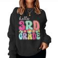 Hello 3Rd Grade Boy Girl Teacher Back To School 3Rd Grade Women Sweatshirt