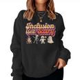 Inclusion Isn't Scary Halloween Ghost Mummy Sped Teacher Women Sweatshirt