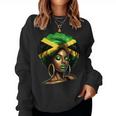 Jamaican Black Woman Melanin Jamaican Girls Afro Women Sweatshirt