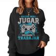 Juego Gamer Nacido Para Jugar Obligado A Trabajarideojuego Cuello Sudadera Mujer