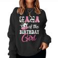 Mama Of The Birthday Girl Farm Mommy Cow 1St Birthday Girl Women Sweatshirt