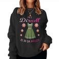 Mei Dirndl Is In Da Wäsch Lausmadl Women's Costume Dirndl Sweatshirt Frauen