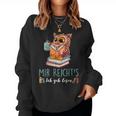 Mir Reicht's Ich Geh Lesen Books Reading Fan Bookworm Owls Sweatshirt Frauen