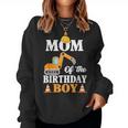 Mom Of The Birthday Boy Construction Boy's Birthday Party Women Sweatshirt