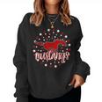 Mustangs School Spirit Football Mom Mustang Pride Teacher Women Sweatshirt