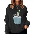 Panda Carino Nel Taschino Del Seno I Orso Panda I Panda Women Sweatshirt