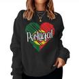 Portugal For Portuguese Heart Flag For Portugal Sweatshirt Frauen