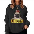 Queen Of Cuteness Simpatico E Divertente Pug Dog Women Sweatshirt