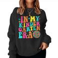 Retro Groovy In My Kindergarten Era Back To School Teacher Women Sweatshirt