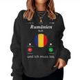 Romania Ruft Und Ich Muss Los Romania Flag Sweatshirt Frauen