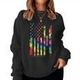 Rotc Rainbow Tie Dyeintage Inspired Women Sweatshirt