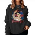 Serbian Girl Serbia Woman Serbs Flag Sweatshirt Frauen