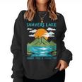 Shavers Lake Shark Free And Unsalted Nature Lover Women Sweatshirt