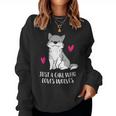 Solo Una Ragazza Che Ama I Lupi Women Sweatshirt
