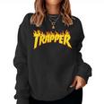 Trapper Divertente Dicendo Sarcastica Novità Hip Hop Cool Women Sweatshirt