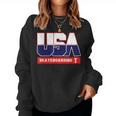 Usa Team Skateboarding & American Sports Women Sweatshirt