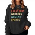 Vintage Retro Sport Lover Todos Relojes Deportes Sudadera Mujer