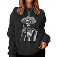 Vintage Skeleton Tequila Mexico Dia De Los Muertos Sweatshirt Frauen