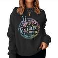 Weird Teachers Build Character Teacher Sayings Tie Dye Women Sweatshirt