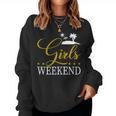 Women's Girls' Weekend Present Women's Weekend Girls' Strip Sweatshirt Frauen