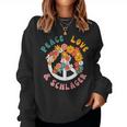 Women's Peace Love And Schlager Outfit Women's Hit Party Women's Sweatshirt Frauen