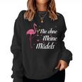 Women's Wine Sparkling Wine Prosecco Saufen Flamingo Nie Ohne Meine Girls Sweatshirt Frauen