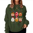 Building Brick Santa Elf Friends Christmas Boys Girls Men Women Sweatshirt