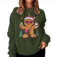 Gingerbread Man Cookie Santa Claus Hat Christmas Boys Girls Women Sweatshirt