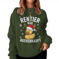 Reindeer Was Ausverkauft Duck Christmas Slogan Sweatshirt Frauen