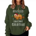 Sloth Christmas Pyjamas Sleep Sweatshirt Frauen