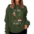Tis The Season Ice Hockey Christmas Coffee Latte Xmas Tree Women Sweatshirt