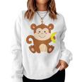 Bambino Scimmia Con Banana Bimbi Women Sweatshirt